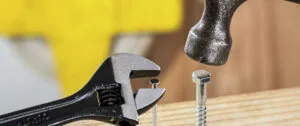 hammer and wrench