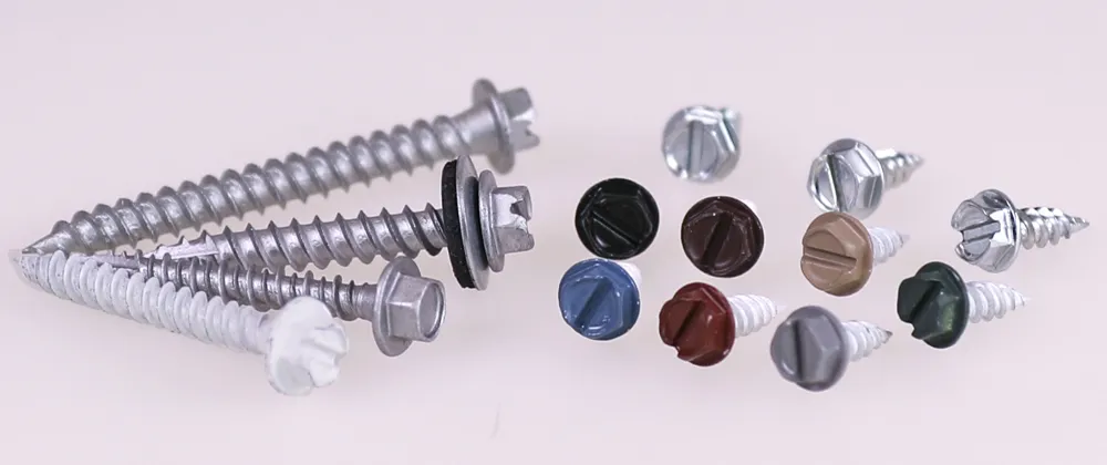 Different types of ceramic coated self tapping zip screws