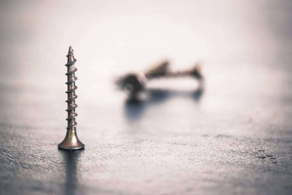 drywall screw blur background