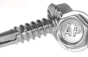 10-16 X 3/4" Self-Drilling Screws #3 Pt 5/16" Tall Serr. IHWH Unsl Steel Zinc Plated