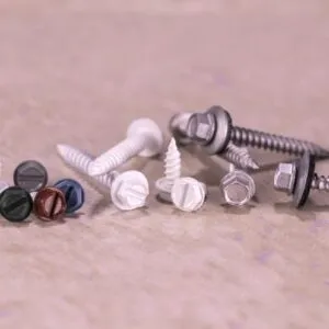 1/4″ INDENTED HEX WASHER HEAD SLOTTED