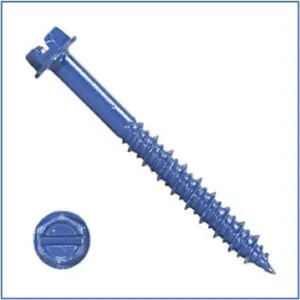 1/4″ INDENTED HEX WASHER HEAD SLOTTED