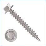 1/4" INDENTED HEX WASHER HEAD UNSLOTTED