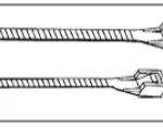 SELF-LOCKING NYLON CABLE TIES WITH#10 SCREW HOLE - BLACK